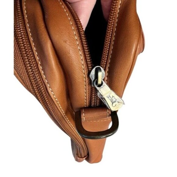 Links & Kings Mayfair Briefcase Handcrafted Tan Leather NWT - Picture 6 of 14